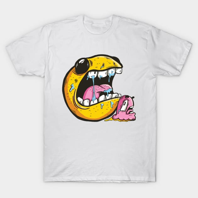 Pilled Up Pacman T-Shirt by SamuelBThorne